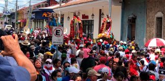 Recorrido de imágenes de los santos en su solemnidad, Jinotepe-Carazo