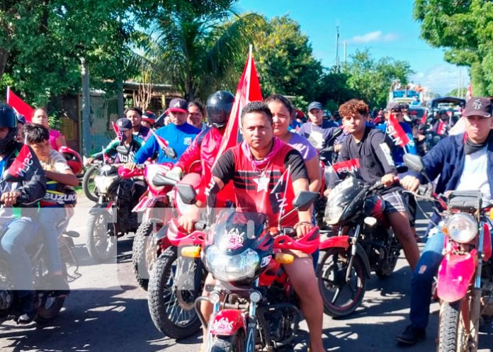 77 Caravana en celebración del día de la alegría nacional en Tipitapa