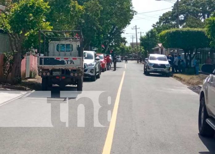 Foto: mejoramiento vial inaugurado este viernes por las autoridades de la Alcaldía de Managua / TN8