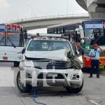 Managua: Distracción al volante casi le cuesta la vida a conductor Distracción al volante casi le cuesta la vida a conductor de Managua