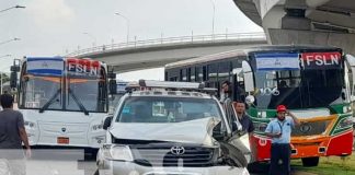 Distracción al volante casi le cuesta la vida a conductor de Managua