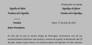 Ministro de Asuntos Exteriores y de Cooperación Internacional de Yibuti