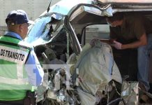 Chofer de camioncito muere tras impacto mortal con camioneta en Masaya Violento accidente de tránsito en carretera Masaya-Tipitapa