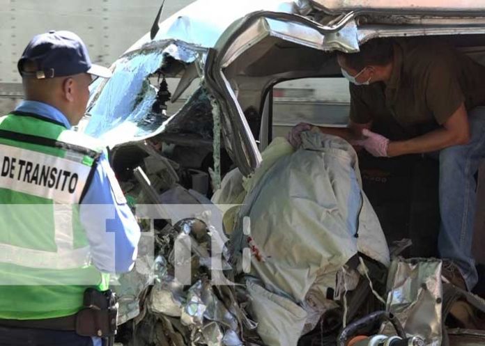 Violento accidente de tránsito en carretera Masaya-Tipitapa
