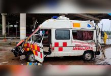 ¡Violento choque! de una ambulancia dejó cuatro muertos en la India