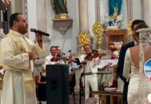 A que padrecito… Sacerdote canta en boda «Mi razón de ser» de Banda MS Padre se la rifa al cantar “Mi razón de ser” de Banda MS