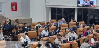 Sesión parlamentaria en la Asamblea Nacional de Nicaragua