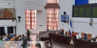 Sesión parlamentaria en la Asamblea Nacional de Nicaragua