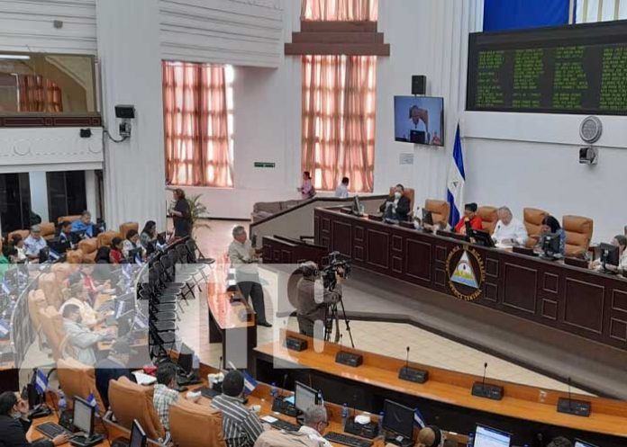 Sesión parlamentaria en la Asamblea Nacional de Nicaragua