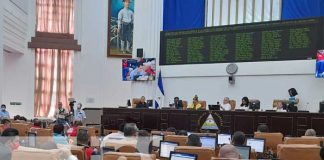 Sesión parlamentaria en la Asamblea Nacional de Nicaragua