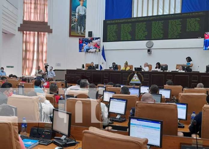 Sesión parlamentaria en la Asamblea Nacional de Nicaragua