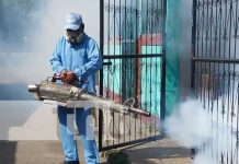 Jornada de fumigación llega al barrio Domitila Lugo, Distrito IV de Managua Jornada de fumigación y abatización en el barrio Domitila Lugo, Managua