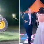 Foto: Novio hace entrada triunfal y se roba el show de la boda /Cortesía
