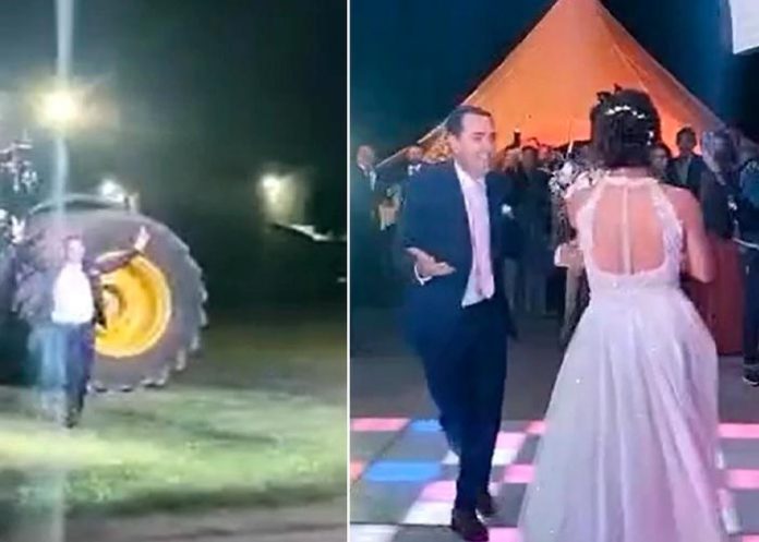 boda Foto: Novio hace entrada triunfal y se roba el show de la boda /Cortesía