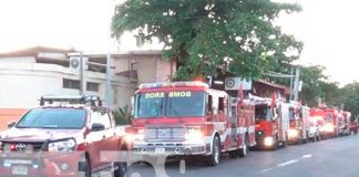 Bomberos Unidos celebraron con dianas el Día de la Alegría en Nicaragua
