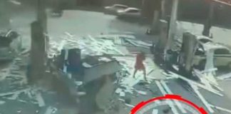 Vivo de milagro tras fuerte explosión de un auto en gasolinería de Brasil