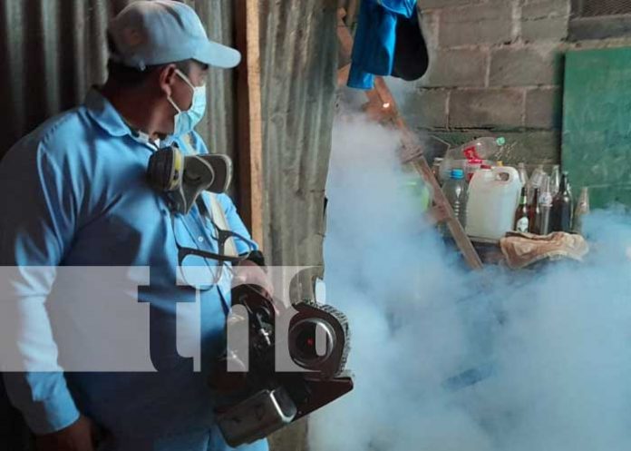 Jornada de fumigación y abatización en barrios de Managua