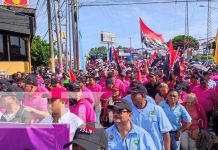 Fervor sandinista en las calles de Managua para honrar a Julio Buitrago Caminata en Managua en honor a Julio Buitago