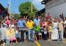 Inauguran Calles para el Pueblo en el barrio Georgino Andrade, Managua Nuevas calles en el barrio Georgino Andrade, en Managua
