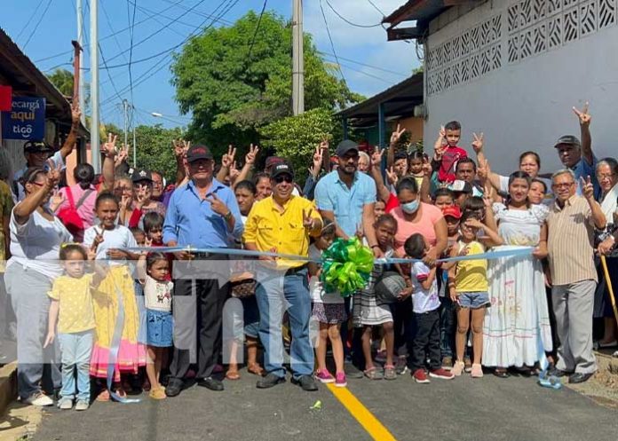 Nuevas calles en el barrio Georgino Andrade, en Managua