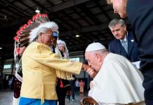El Pontífice llegó a Canadá a pedir perdón por abusos contra los indígenas