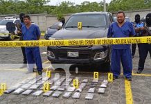 Incautación de más de 40 kilos de cocaína en Boaco