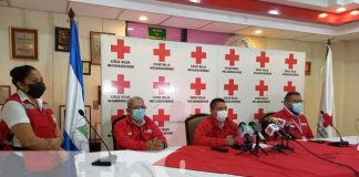 Conferencia de prensa de Cruz Roja Nicaragüense, desde Managua