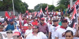 Celebración por el 43/19 en Ciudad Sandino