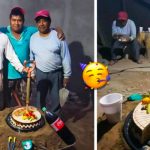 Salud por los verdaderos amigos: Cumpleaños de albañil se vuelve viral Sí que fue feliz cumpleaños “Todo un ejemplo de amistad”