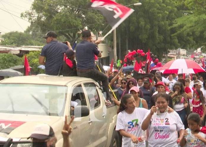 Celebración del 43/19 en el Distrito VI de Managua