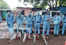 Fumigación por más de 400 viviendas en un barrio de Managua Jornada de fumigación y abatización en barrios de Managua