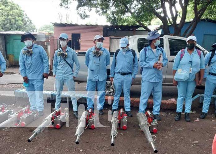 Jornada de fumigación y abatización en barrios de Managua