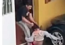 Tremenda golpiza recibe una mujer en Guatemala en plena vía pública Tremenda golpiza recibe una mujer en Guatemala en plena vía pública