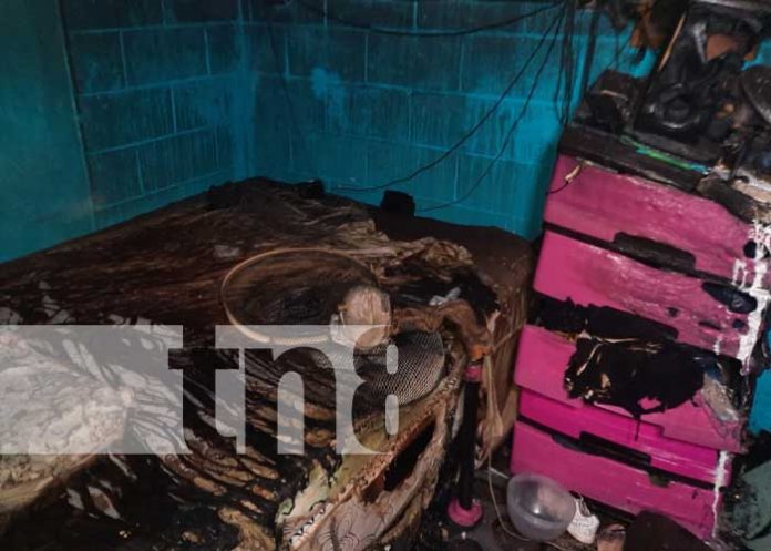 Incendio en el barrio María Auxiliadora, Managua