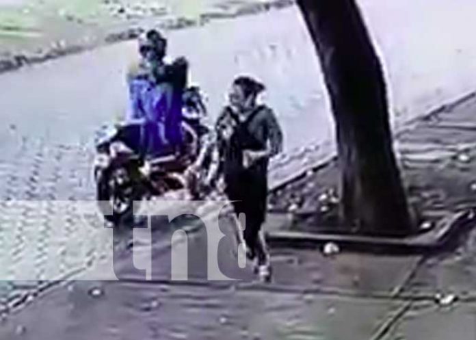 Captura de imagen sobre intento de robo en Managua