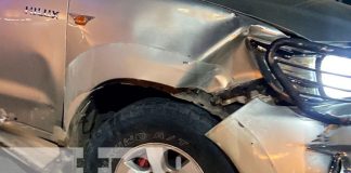 Motociclista se estrella contra una camioneta en Juigalpa, Chontales