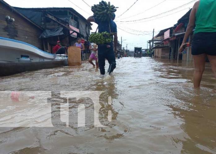 Crecida del Río Prinzapolka en el Caribe Norte de Nicaragua