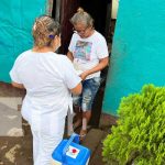 MINSA aplica vacunas anti COVID-19 en el barrio Alfredo Silva, Managua Jornada de vacunación en barrios de Managua