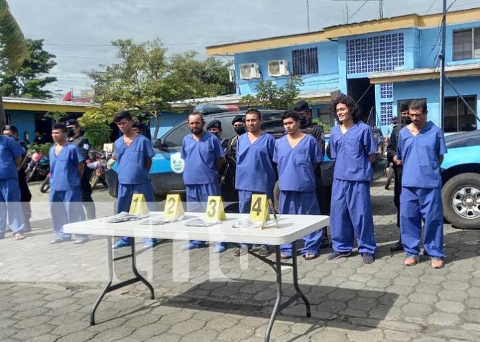 Captura de presuntos delincuentes en Masaya