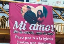 ¡Como historia de novela! Con manta, le ruega a su ex que no se case