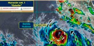 Tormenta “Estelle” ya es huracán categoría 1 en el pacífico de México