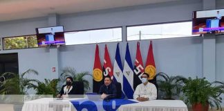 Conferencia de prensa con autoridades educativas en Nicaragua