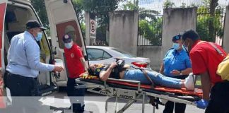 Accidente de tránsito en sector de los Juzgados de Managua