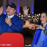Rosario Murillo: «Un alumbramiento de un nuevo mundo que se está creando» Acto por la celebración del 43/19 en Nicaragua el Comandante Daniel Ortega y la Vicepresidenta Rosario Murillo