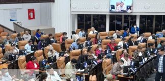 Sesión parlamentaria en la Asamblea Nacional de Nicaragua