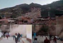 Deslizamiento de tierra dejó un muerto y 150 casas afectadas en Perú Deslizamiento de tierra dejó un muerto y 150 casas afectadas en Perú