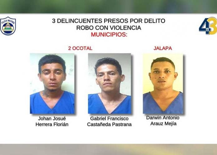 Detenidos por distintos delitos en Nueva Segovia