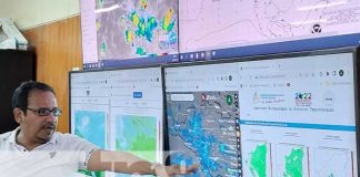 Conferencia de prensa del INETER en Nicaragua