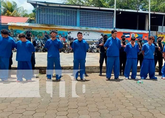 Once detenidos por diferentes delitos en el departamento de Carazo