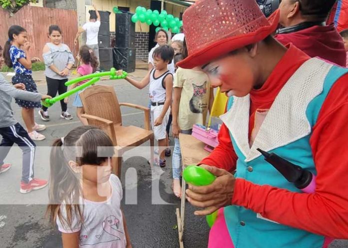 Actividad recreativa con Promotoría Solidaria en el Distrito II de Managua